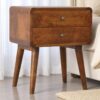 Curved Nightstand - Chestnut - Image 16