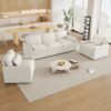 Cloud Sofa Set Couch For Living Room - Beige - Image 2