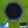 10' Trampoline With Basketball Hoop, Astm Approved Reinforced Type Outdoor Trampoline With Enclosure Net - Blue - Image 11