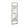 Eclectic Styling Metal Beaded Wall Mirror With Contemporary Design For Bedroom, Liveroom - Golden Black - Image 3