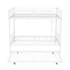 Full Over Full Metal Bunk Bed With Trundle - White - Image 12