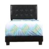 Caldwell - Twin Bed Stylish Contemporary - Black - Image 3
