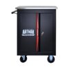 Double Door Clapboardl Multi Function Tool Cart - Black / Red - Image 12
