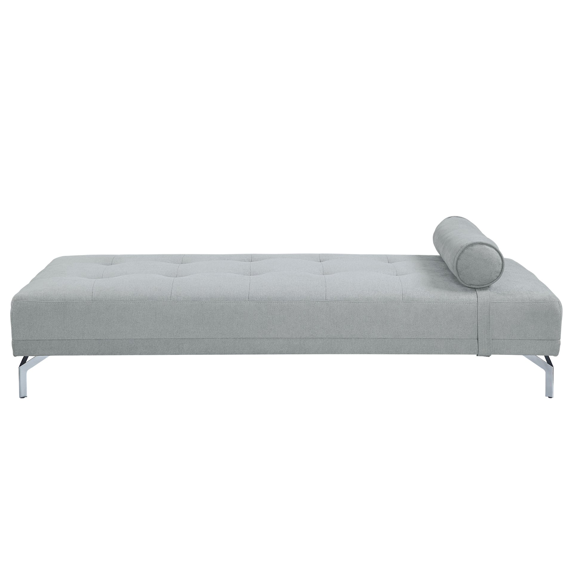 Quenti - Velvet Sofa Bed With Pillow - Gray - Image 4