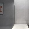 Bathtub Screen Framless Shower Door Tempered Glass Shower Panel - Transparent - Image 5