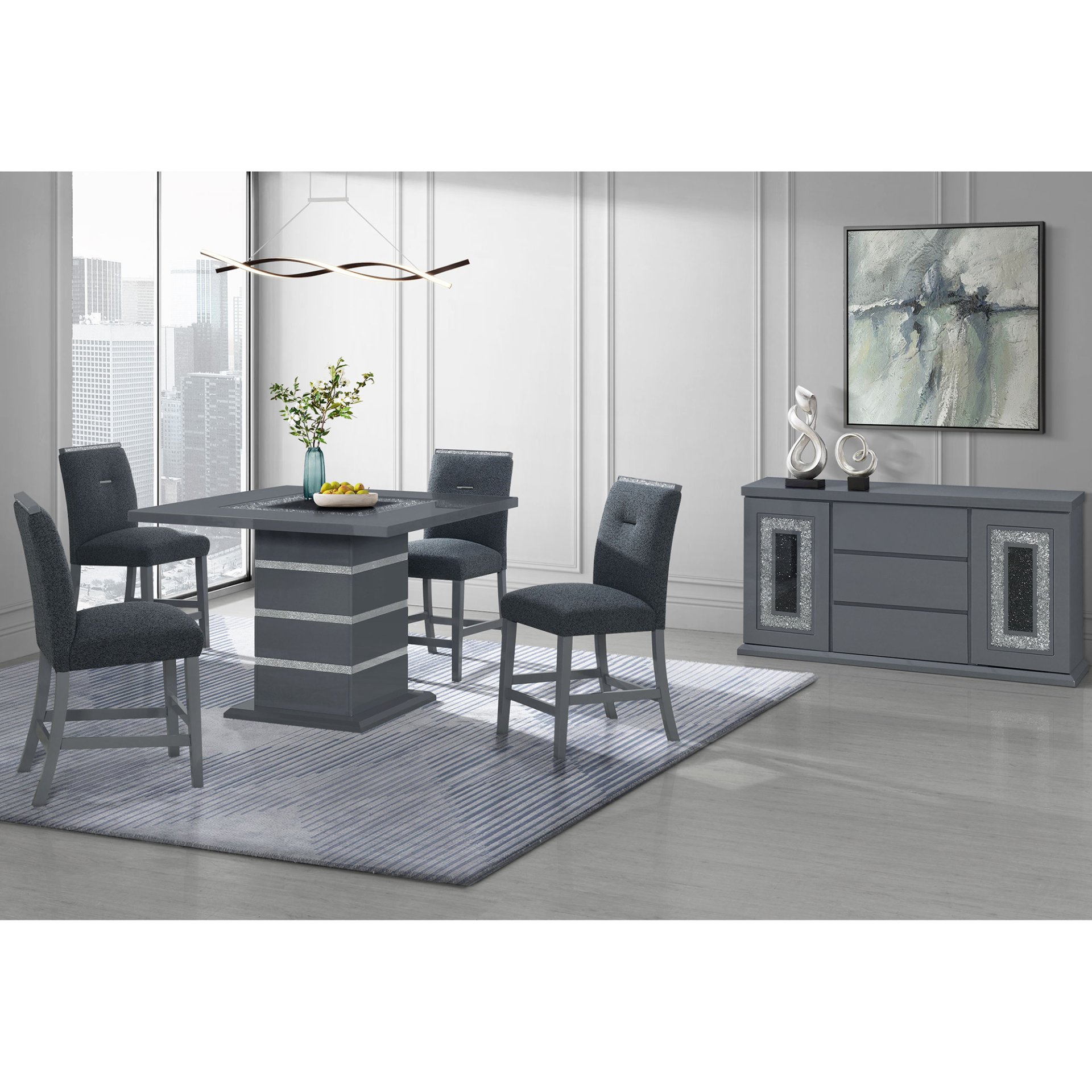 Ariya - Bar Table - Dark Gray - Image 2