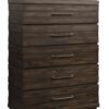 Indutrial Farmhouse 5 Drawer Chest - Brown - Image 7