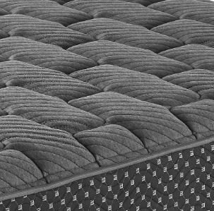 13" Queen Quilted Hybrid Mattress, Firm - Gray - Image 3