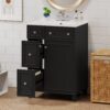 Bathroom Vanity Cabinet With Sink - Black - Image 5
