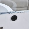 Contemporary Style Glass Top Coffee Table With White Base Suitable For Living Rooms And Lounge Areas - White - Image 12