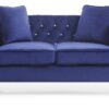 Chic Contemporary Loveseat - Blue - Image 2