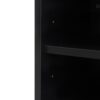 Kitchen Pantry Storage Cabinet, Modern Buffet Cabinet With Kitchen Cart, Tall Kitchen Hutch Cabinet With Microwave Stand, Food Pantry Cabinet With 3 Rattan Doors And Adjustable Shelves - Black - Image 21