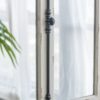 Arch Wood Wall Mirror - Brown Antique White - Image 10