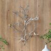 Metal Branch Wall Sculptures With Bird Accents (Set of 2) - Silver Multi - Image 2