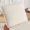 Modern Rocking Chair Recliner, Comfy Rocker Nursery Chair With Footrest, Accent Reading Chair, Upholstered Lounge Chair For Relaxing, Resting, Soft Padded Rocker For Indoor Living Room Bedroom - Orange - Image 12