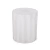 Outdoor End Table With Soft Wave Edge - Antique White - Image 5