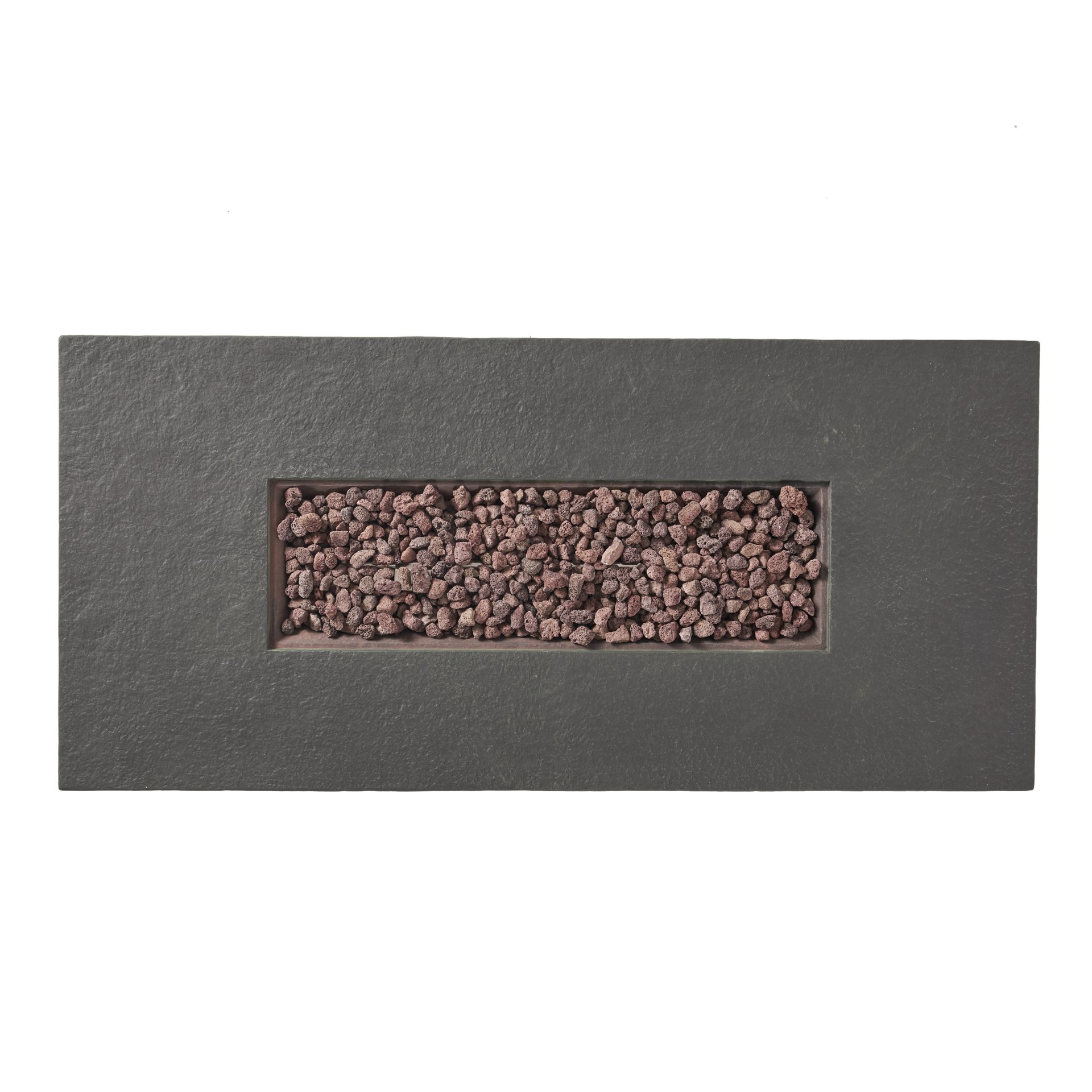 Contemporary Rectangle Fire Pit 50, 000 Btu Magnesium Oxide - Stone Gray - Image 12