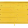 Cheerful Storage Dresser For Modern Spaces - Yellow - Image 3