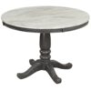 5 Pieces Dining Table And Chairs Set For 4 Persons, Kitchen Room Solid Wood Table With 4 Chairs - Gray - Image 23