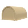 Outsunny - 10' x 16' Carport, Heavy Duty Portable Garage Storage Tent With Large Zippered Door, Anti-Uv Pe Canopy Cover For Car, Truck, Boat, Motorcycle, Bike, Garden Tools, Outdoor Work - Beige - Image 7
