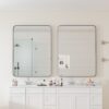 Wall Mirror Rectangular Mirror Metal Framed Mirror Vanity Mirror Dressing Mirror, For Bathroom, Living Room, Bedroom Wall Decor - Black - Image 6