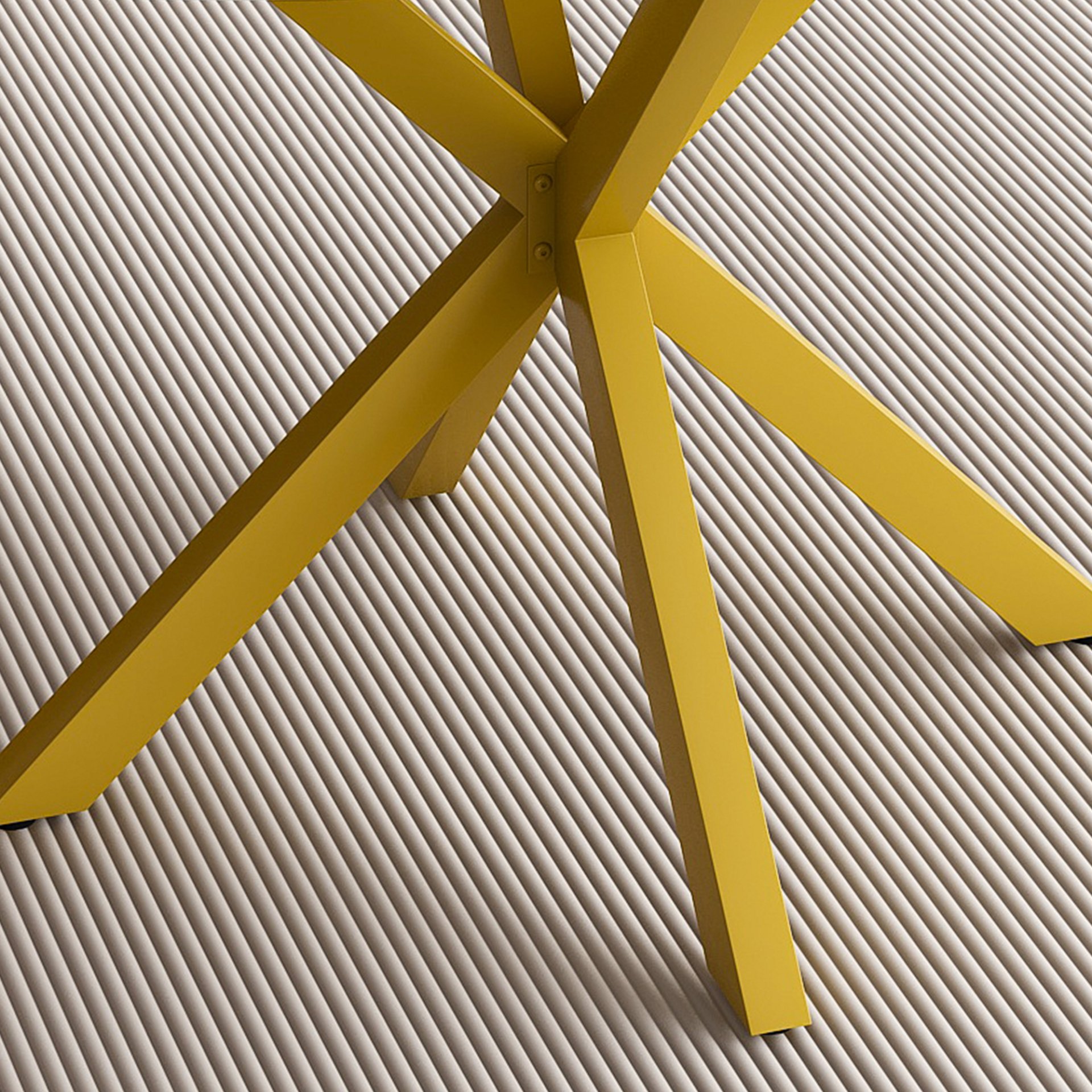 Round Dining Table With Extendable Blades, X Base, Fits 4 - 6 People - White - Image 7