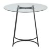 Cece - Contemporary Dinette Table - Black / Clear - Image 2