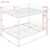 Full Over Full Metal Bunk Bed - White - Image 9