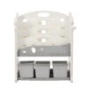 Kids Bookshelf Toy Storage Organizer With 17 Bins And 5 Bookshelves, Multi-Functional Nursery Organizer Kids Furniture Set Toy Storage Cabinet Unit With HDPE SheLF And Bins - Gray - Image 22