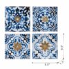 Abstract, And Wall Decor Accents (Set of 4) - White / Blue - Image 6