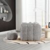 Soft Bean Bag Chair With High Resilient Foam (Chips) - Gray - Image 5