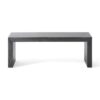 Farmhouse Style Acacia Wood Dining Bench Durable Rustic Design - Black - Image 5