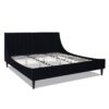 Aspen - King Vertical Tufted Headboard Platform Bed Set - Anthracite Black - Image 4