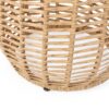 Arias - Boho Side Table With Tempered Glass Top - Light Brown - Image 8