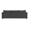 Modern Sectional Sofa, L-Shaped Couch Set With 2 Free Pillows, 4 Seat Polyester Fabric Couch Set With Convertible Ottoman - Dawn Gray - Image 7