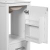 18" Bathroom Vanity With Sink, Soft Close Drawers, Door Organizer, Divider Drawer, Adjustable Foot Pads - White - Image 19
