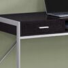 Computer Desk For Home Office, Storage Drawers, Contemporary & Modern - Espresso - Image 2