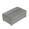 Twin Size Folding Ottoman Sleeper Bed With Convertible Mattress - Dark Gray - Image 11