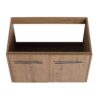30" Soft Close Doors Bathroom Vanity With Resin Sink And Metal Handles - Imitative Oak - Image 17
