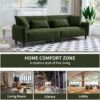 Teddy Velvet Sofa For Living Rooms, Bedrooms & Offices - Green - Image 7