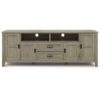 Burlington - TV Media Stand - Distressed Gray - Image 2