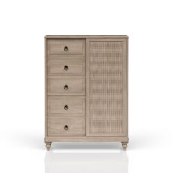 5 Drawer Door Chest - Sand