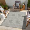 Sunshine - 2'7" X 7'3" Indoor, Outdoor Area Rug - Silver - Image 4