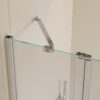 Aluminium Alloy Shower Doors For Bathtub - Brushed Nickel - Image 8