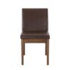 Modern Dining Chair With Upholstery - Dark Brown - Image 6