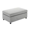 Wide Modern Oversized Armchair With Ottoman Stool, Single Sofa With Lumbar Support, Accent Chair, Reading Chair For Bedroom, Living Room - Light Gray - Image 15