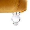 Velvet Button Tufted Upholstered Chaise Lounge Chair With Pillow For Bedroom Living Room Office - Mustard - Image 18