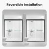 Semi-Frameless Double Sliding Shower Door, Bypass Shower Door, 1 / 4" (6Mm) Thick SGCC Tempered Glass Door - Black - Image 9