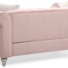 Cozy Contemporary Loveseat - Pink - Image 7