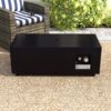 Durable Construction Outdoor Fire Pit Table With Lid - Black - Image 2